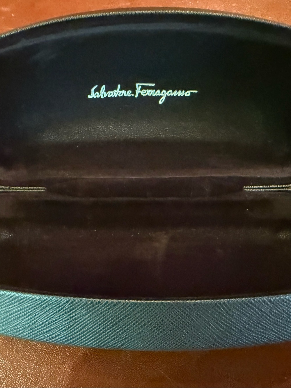 Salvadore Ferragamo Sunglass Hard Case with New Wipe Cleaner